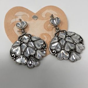 Brighton Silver Heart Earrings